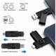thumbnail image 2 of Lot of 2 USB Flash Drives C 64GB USB 2.0 OTG 3 IN 1 Type C USB Micro USB Memory Stick, 2 of 5