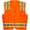 Orange, variant on Premium High Visibility Hi Vis Safety Vest - Fluorescent - 100% Poly Knit (4X-Large, Fluorescent Orange)