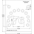 thumbnail image 3 of 13 Star Field Stencil - Bennington- Neat-US/American Flag - 14.75 x 12.25 Inches, 3 of 3