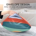 thumbnail image 4 of Yayeee Pillowcase Standard Size Set of 2 Satin Wrinkle Resistant Pillow Case, Colorful Stripes, 4 of 7