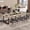 Mocha Brown, variant on 8FT Large Conference Table For 10 People, Industrial Rectangular Meeting Table With Cable Management Grommets, Heavy Duty Sturdy Office Table For Home Office Studio Business Conference Room (Grey)