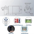 thumbnail image 2 of DC 12V 100RPM Gear Motor High Torque Electric Mini Speed Reduction, 2 of 5