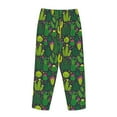 thumbnail image 5 of Xecao Cactus 1 Women's Straight Lounge Pajama Pants: The Epitome of Relaxed Sleepwear, 5 of 9