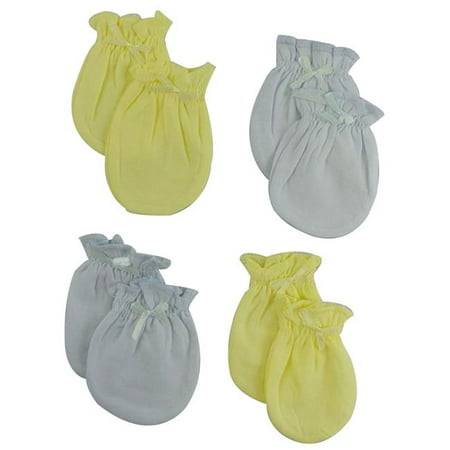 

Infant Mittens Blue & Yellow - Pack of 4