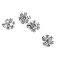 thumbnail image 3 of KAKOWELY Mini flower brooch 4pcs Mini Rhinestone Flower Pin Brooch Clips for Clothes Shoes Bag Decoration0.59"X0.59"X0.12", 3 of 4