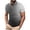 Black, variant on Men Ombre Gradient Short Sleeve Shirt Spread Collar with Partial Button Placket Slim Fit for Casual and Streetwear