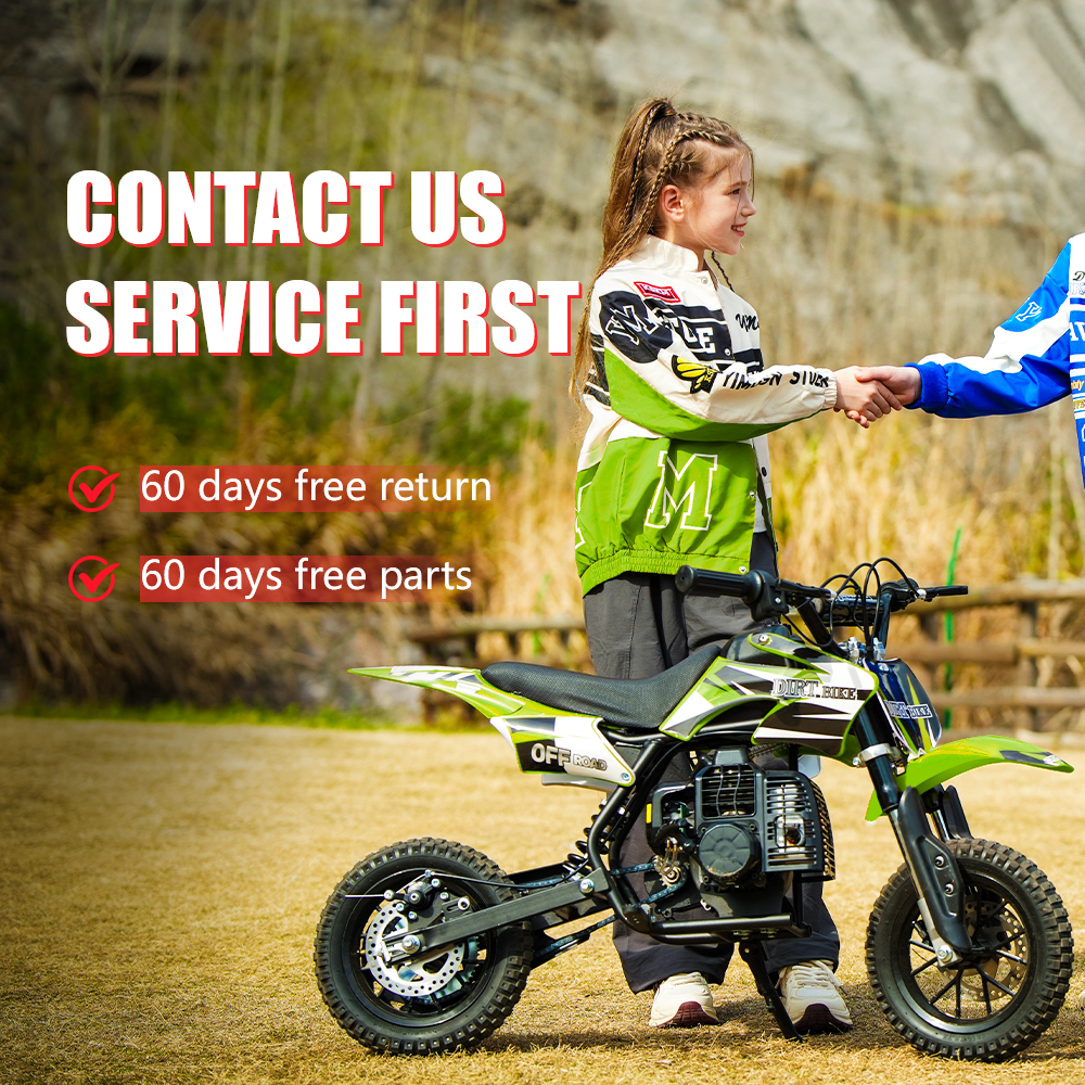 SAY YEAH Dirt Bike,50cc Mini Dirt Bike for Age 8+ with Safety Kill Switch,Top Speed 25mph,Supports up to 180lbs
