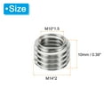 thumbnail image 2 of Uxcell Thread Adapters Sleeve Reducing Nut M14*2 Male to M10*1.5 Female Repairing Insert Nut Screw Reducer 10mm 6 Pcs, 2 of 6