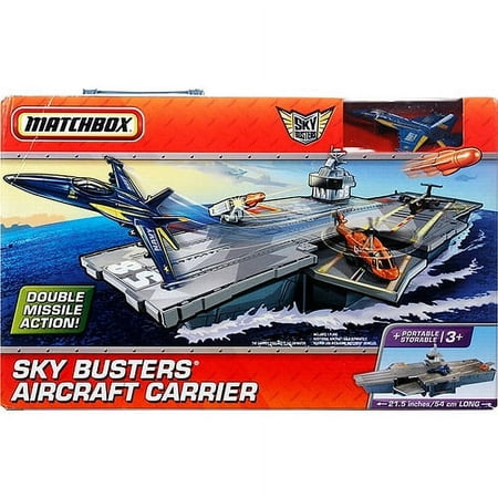 Matchbox Sky Busters Aircraft Carrier Playset Airplane