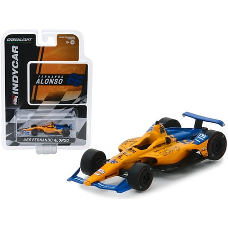 Drag Racing Diecast Cars Dallara Indy Car #66 Fernando Alonso