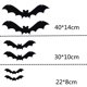 thumbnail image 2 of 12pcs simulación de murciélagos voladores colgantes horribles bats de fieltro de diseño de halloween accesorios, 2 of 5