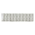 thumbnail image 3 of VHC Brands Embroidered Bee, Farmhouse Window Valance Curtain, Ruffled, Creme Yellow Grey, 16x90, 3 of 3