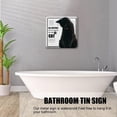thumbnail image 2 of Black Cat Pet Metal Tin Sign All Visitors Must Be Approved Poster A House is Not A Home Funny Animal Wall Art Cat Signs for Birthday Housewarming Home Cafes Bars Sign 12x12 inches, 2 of 7
