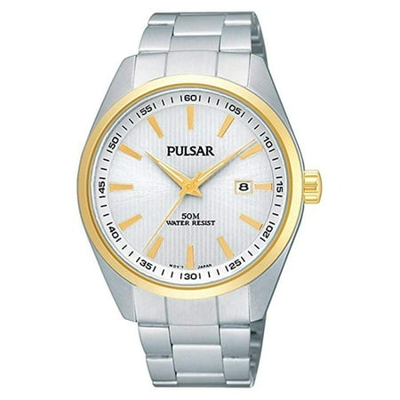 - Pulsar Stainless Steel Silver Dial Quartz Mens Watch PH9024X
