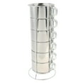 thumbnail image 1 of Ximing 6pcs Vacuum Stainless Steel Stackable Coffee Mug Glass A, 1 of 10