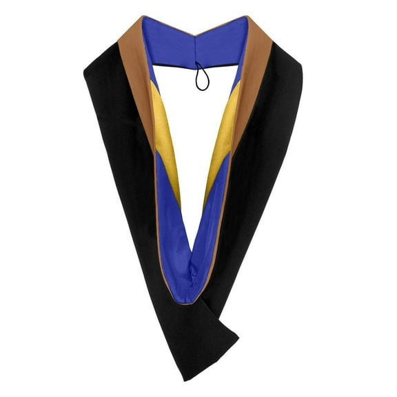 Endea Graduation Bachelors Hood For Business, Accounting, Commerce, Industrial, Labor Relations - Drab/Royal Blue/Gold