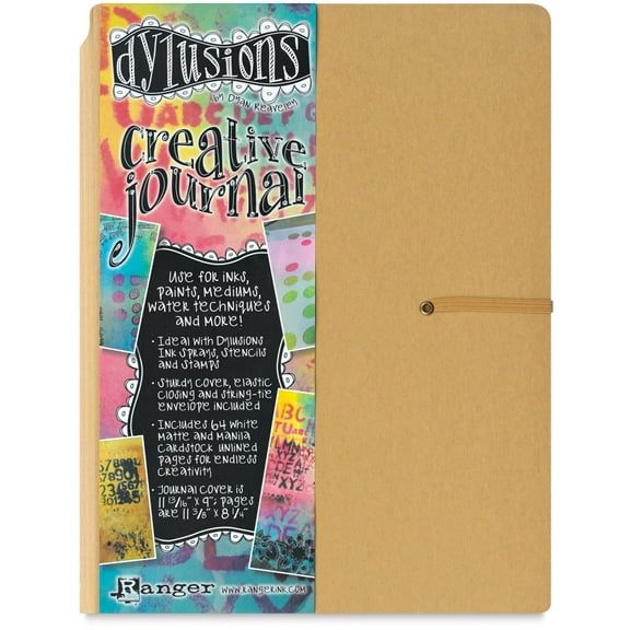 Ranger Dylusions Creative Journal - 11-3/8" x 8-1/4", 128 pages