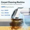 thumbnail image 4 of Carpet Cleaner Machine, Upholstery Portable StainRemover, Ordor & Stain & Spot Removr, Perfect for Pet Hair, Carpet, Area Rugs, Car and Coches, Strong Suction, White, 4 of 7