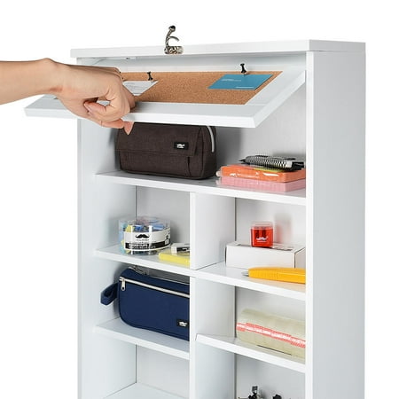 Sortwise Fold Out Convertible Desk Wall Mount Desk White