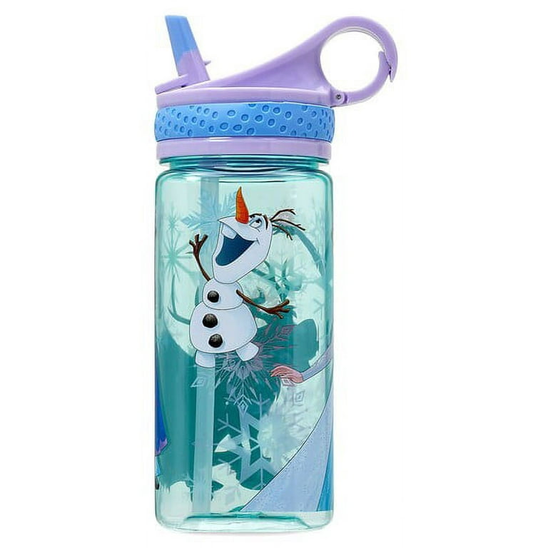 Disney Frozen Water Bottle with Built In Straw