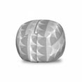 thumbnail image 1 of Abstract Storage Toy Bag Chair, Contemporary Graphic Circles Digitally Drawn Along Checkered Lines, Stuffed Animal Organizer Washable Bag, Small Size, Pale Grey Black and White, by Ambesonne, 1 of 3