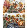 thumbnail image 6 of Yellow Sunflower Pumpkins Kitchen Valances for Windows Farmhouse Linen Window Valance Curtain for Living Room Window Treatment Watercolor Botanical Vintage Valance Rod Pocket Topper, 42 x 18 Inch, 6 of 6