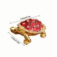 thumbnail image 3 of CasaChic Tortoise Jewelry Box, Light Desktop Decoration Storage Box - Household for Ring & Earrings Storage, 3 of 3