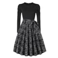 thumbnail image 1 of Birdeem Robe Longue d'Été pour Femmes Mode Décontractée Imprimée Manches Longues Col Rond Robe Manches Longues pour Femmes, 1 of 2