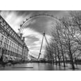 thumbnail image 2 of Frank, Assaf 18x15 Gold Ornate Wood Framed with Double Matting Museum Art Print Titled - Millennium Wheel in city of London, UK, 2 of 4