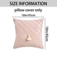 thumbnail image 7 of Unique Bargains Diamond Pattern Decorative Pillow Covers Set of 2 Pink 18" x 18", 7 of 7