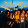 thumbnail image 2 of Banner Flag Happy New Year Letters Shiny Easy to Hang Create Atmosphere Vibrant Party Decorations Banner Flag, 2 of 7