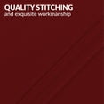 thumbnail image 4 of Mellanni Luxury Microfiber Pillowcases with Envelope Closure, King, Brick Red, 2 Count, 4 of 7
