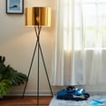 thumbnail image 2 of Teamson Home Lampadaire Trépied Léger Moderne avec Pieds en Métal, Or, 2 of 5