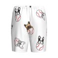 thumbnail image 4 of Yiaed Bbaseball Dog for Men's Soft Sleep Pajama Short Lounging Pajama Shorts-3X-Large, 4 of 8