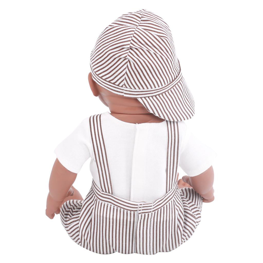 Fair Skin Boy 41cm Realistic Vinyl Newborn Baby Doll w/ Clothes 