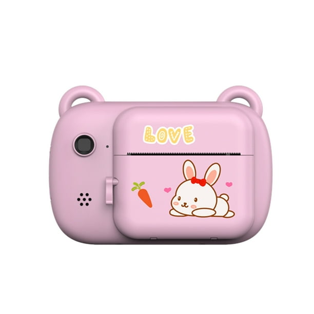 Cámara digital Pisexur para niños, cámara instantánea de 24 MP con pantalla de 2,4 pulgadas, cámara para selfies, juguete para niños, con papel impreso, organizador de electrónica.