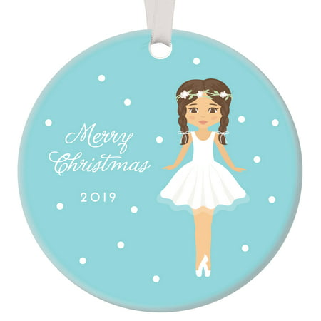 Nutcracker Ornament 2019, Baby Girl Ornament Ballet Sugarplum Fairy Porcelain Ornament, 3
