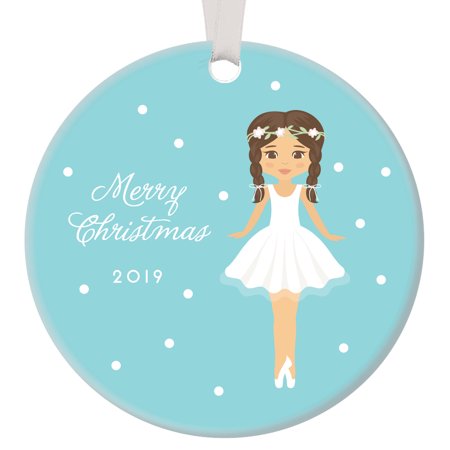 Nutcracker Ornament 2019, Baby Girl Ornament Ballet Sugarplum Fairy Porcelain Ornament, 3