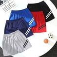 thumbnail image 6 of Likimi Toddler Boys Shorts Summer 5Pcs Elastic Waist Solid Color Comfort Casual Shorts Black Size 2-3 Years, 6 of 8