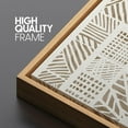 thumbnail image 3 of IDEA4WALL Extra Large Framed Canvas Print Wall Art Modern Geometric Abstract Classic Art Antique Retro Totem Duotone Fine Art Oversized Artwork Minimalist Relax/Calm for Rooms - 60"x30", 3 of 5