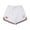 White, variant on Men's Athletic Shorts Solid 2 in 1 Layered Elastic Waist Drawstring Inner Brief Breathable Quick Dry 5 Inch Gym Running Workout Shorts White L