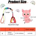 thumbnail image 2 of 2 Pieces Adjustable Mini Pig Harness Leash Mini Pig Walking Harness and Leash for Hog Piggy Ferret Rabbit Dog Cat and Other Small Animals Walking Training Jogging, 2 of 6