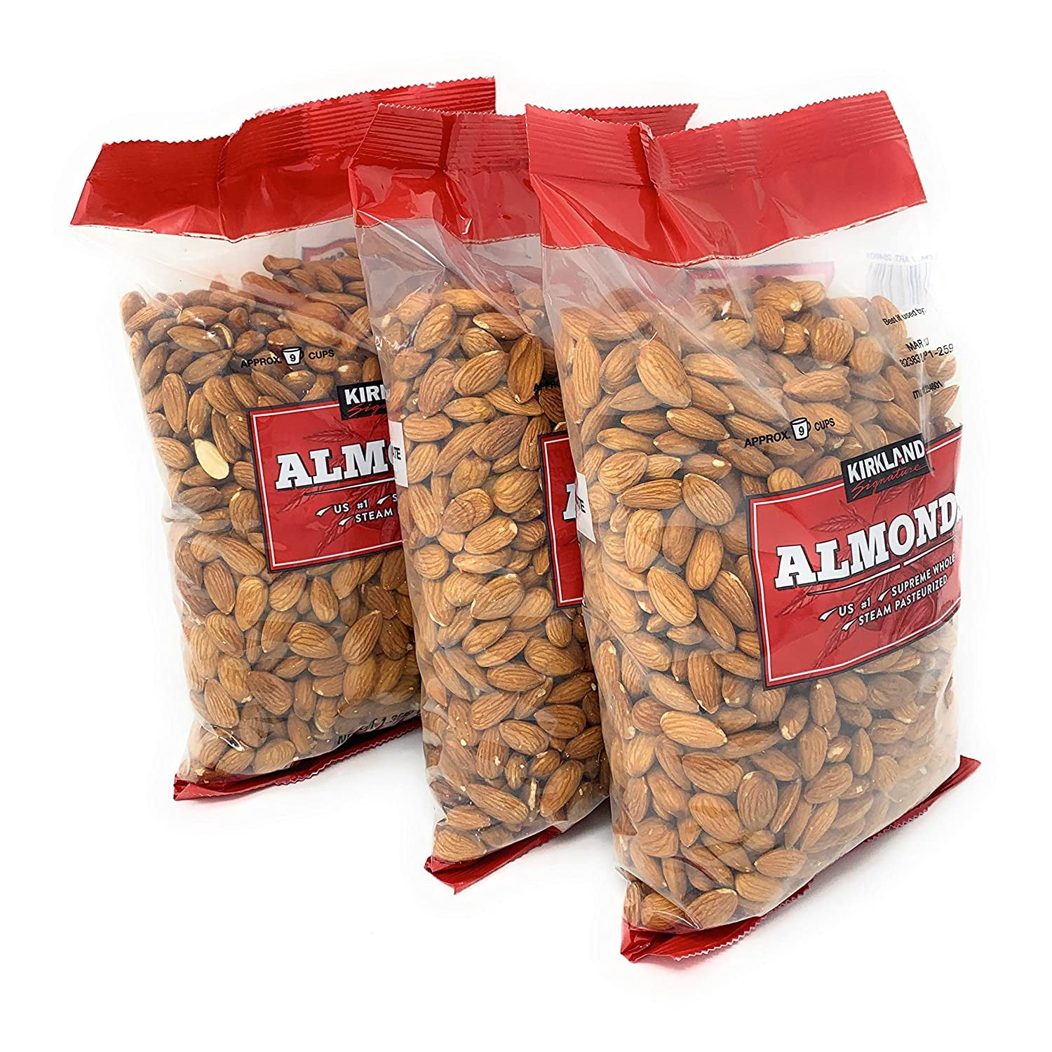Supreme Whole Almonds, 3 Pack (3 Pounds)