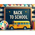 thumbnail image 4 of Back to School Banner Decor Educational Party Supplies Classroom Decorations Large Welcome Backdrop Background Display School Event, 4 of 4