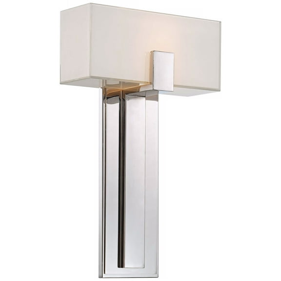 George Kovacs Mitered Glass 10" Polished Nickel Wall Sconce