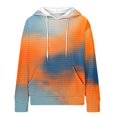 thumbnail image 5 of Miluxas Girls Sweatshirt ,Kids Fall Fashion Oversized Sweatshirts Long Sleeve Crewneck Pullover Hoodies Orange 5 Years(110), 5 of 5