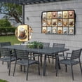 thumbnail image 6 of Outdoor TV Cover 40x25x4.5in, Cafe Coffee Cup Weatherproof TV Screen Protector with Zipper, Retro Plaid Illustration Art Outside Television Cover Fits Up to 40-43", 6 of 9