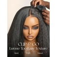 thumbnail image 2 of LUVME V Part 14" Half Wig Drawstring Yaki Straight U Part 100% Real Human Hair Virgin Glueless Natural Color for Women, 2 of 9