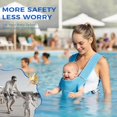 thumbnail image 4 of Baby Carrier for Infants & Toddlers - Ergonomic Lightweight Harness for Mom and Dad - Quick-Dry Waterproof for Pool Beach Travel - Blue, 4 of 5