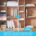 thumbnail image 4 of PinesC Sacs de Rangement sous Vide - Lot de 7 70X100CM Sacs de Compression Réutilisables Extra Larges Économiseurs d'Espace - Sacs sous Vide à Double Fermeture Éclair pour Vêtements et Couettes, 4 of 5